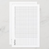 Geen bullet Journal Half Page Habit Tracker (Voorkant / Achterkant)