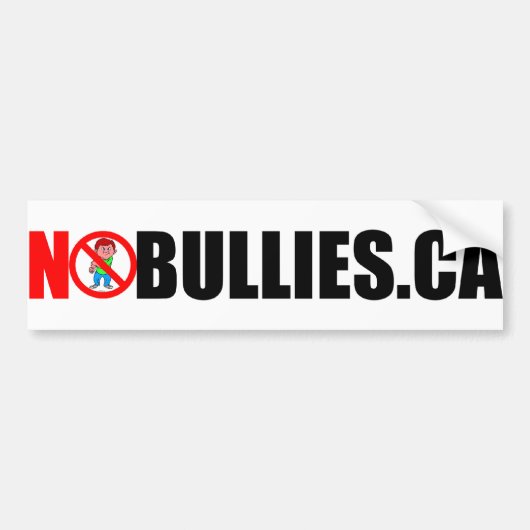 GEEN BULLIES BUMPERSTICKER (Voorkant)