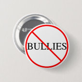 Geen Bullies Ronde Button 5,7 Cm (Voorkant /achterkant)