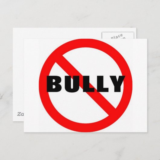 Geen Bully Briefkaart (Voorkant / Achterkant)