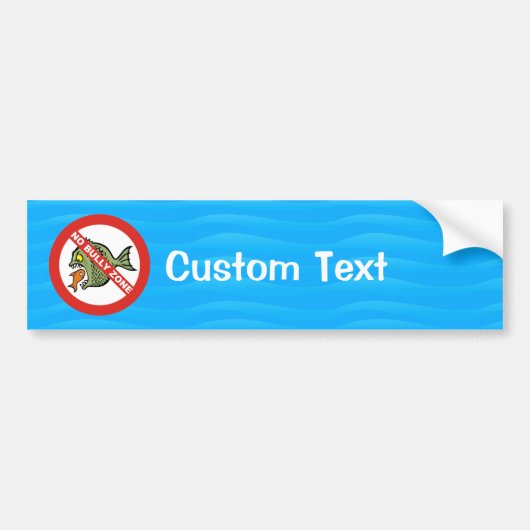 Geen Bully Zone Bumpersticker (Voorkant)