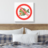 Geen Bully Zone Canvas Afdruk (Insitu (Slaapkamer))