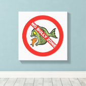 Geen Bully Zone Canvas Afdruk (Insitu (Houten vloer))