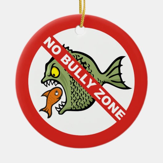 Geen Bully Zone Ceramic Ornament (Voorkant)