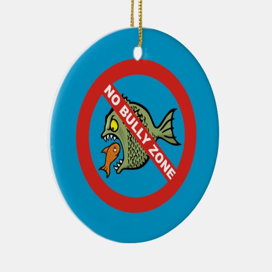 Geen Bully Zone Keramisch Ornament (Rechts)