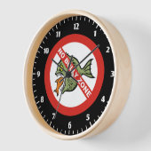 Geen Bully Zone Large Clock (Hoek)