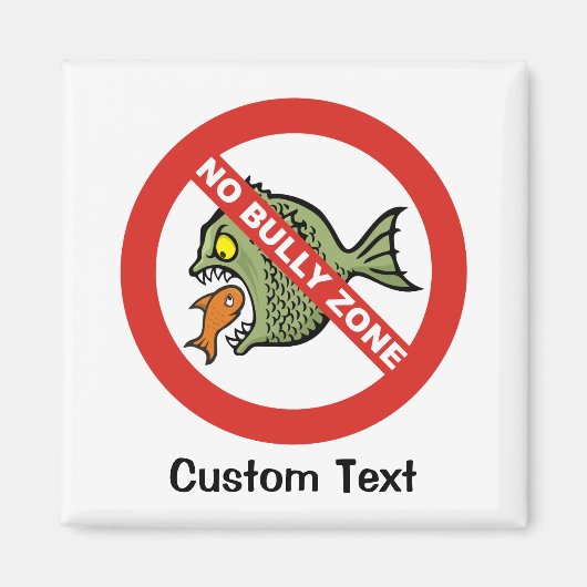 Geen Bully Zone Magnet (Voorkant)