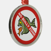 Geen Bully Zone Metalen Ornament (Rechts)