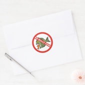 Geen Bully Zone Ronde Sticker (Envelop)