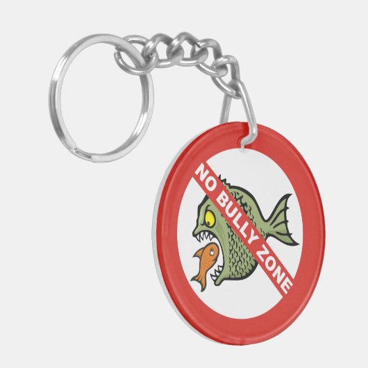 Geen Bully Zone Sleutelhanger (Voorkant Links)