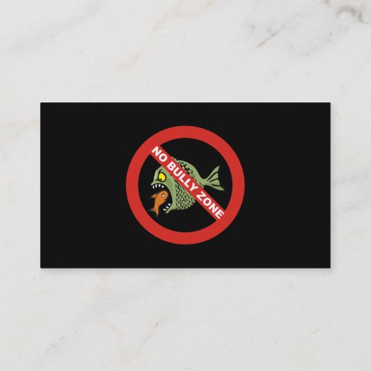 Geen Bully Zone Visitekaartje (Achterkant)