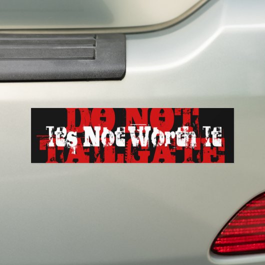 Geen Bumpersticker (Op auto)