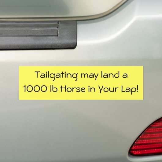 Geen Bumpersticker (Op auto)