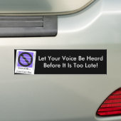Geen Bumpersticker onder toezicht van de overheid (Op auto)