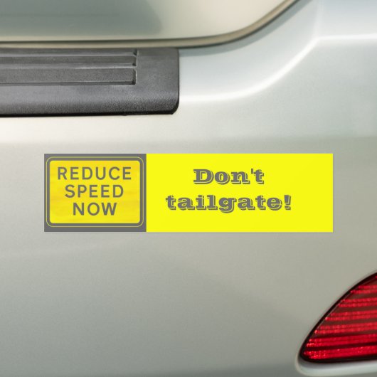 Geen Bumpersticker op maat (Op auto)