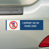 Geen Bumpersticker telefoonzone (Op auto)