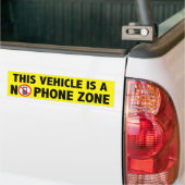 Geen Bumpersticker telefoonzone (Op Truck)