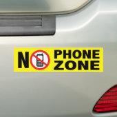 Geen Bumpersticker telefoonzone (Op auto)