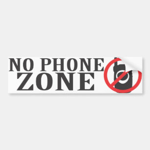 Geen Bumpersticker telefoonzone