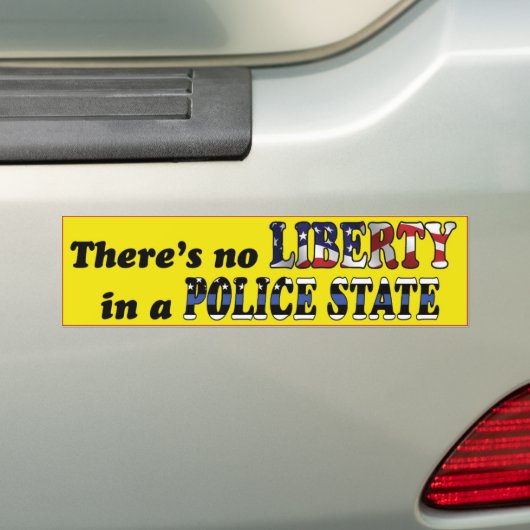 Geen Bumpersticker van de Vrijheid (Op auto)