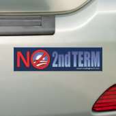 Geen Bumpersticker voor de tweede termijn van Obam (Op auto)
