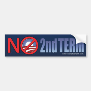 Geen Bumpersticker voor de tweede termijn van Obam