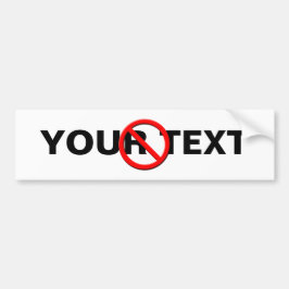 Geen Bumpersticker voor gebarentSjabloon