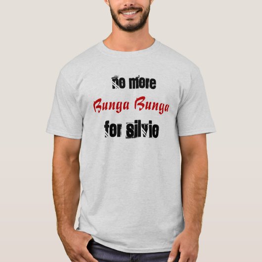 geen bunga meer voor Silvio T-shirt (Voorkant)