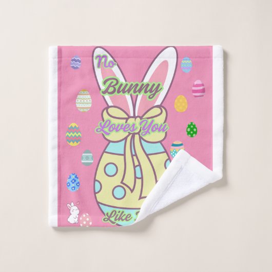 Geen Bunny houdt van je zoals ik. Bad Handdoek (Wasdoekje)