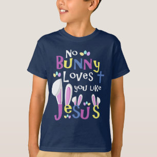 Geen Bunny maar Jezus Kinder Pasen T-shirt