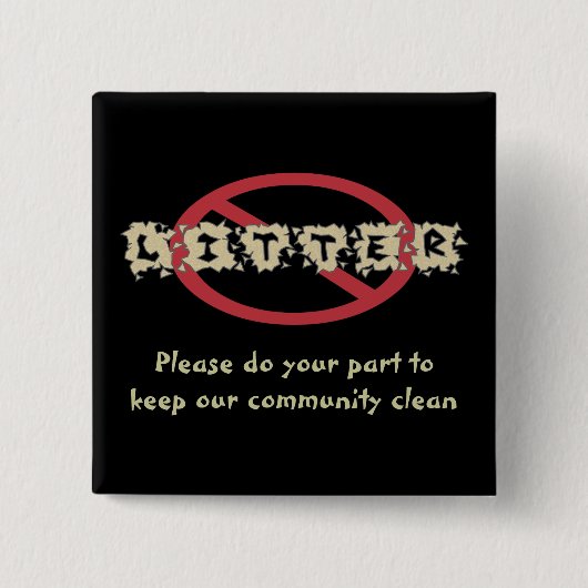 Geen Button strooisel (Voorkant)