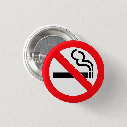 Geen Button voor roken (Voorkant /achterkant)