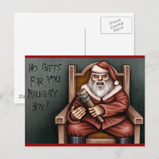 Geen cadeaukaart briefkaart (Voorkant / Achterkant)