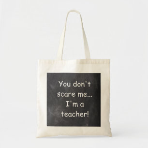 Geen cadeautje voor design van docent-bord tote bag