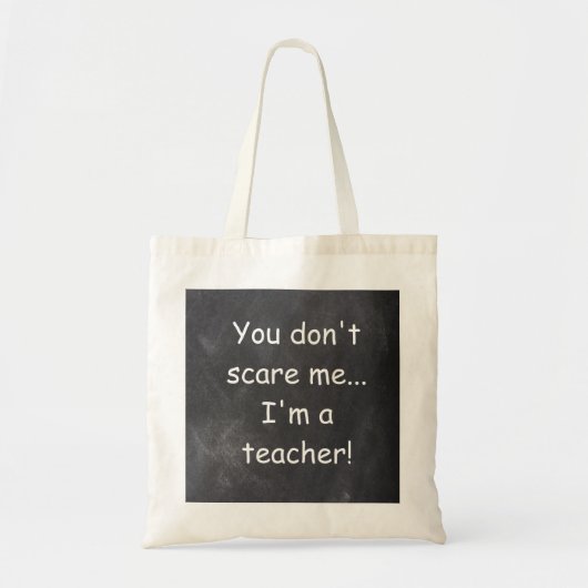 Geen cadeautje voor design van docent-bord tote bag (Voorkant)