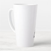 Geen cafeïne, geen genade Kat Koffieliefhebber  Latte Mok (Linkerhoek)