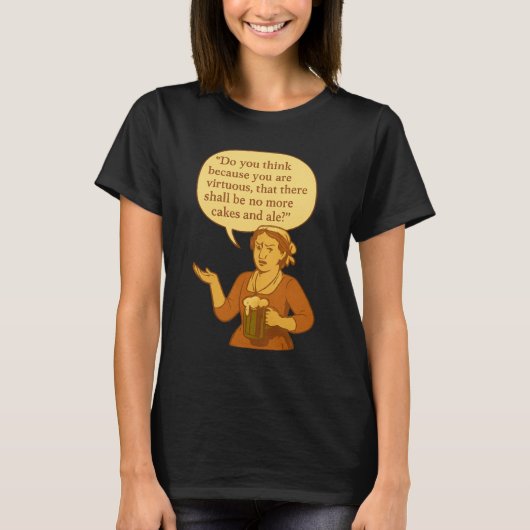 Geen cake en bier meer? t-shirt (Voorkant)