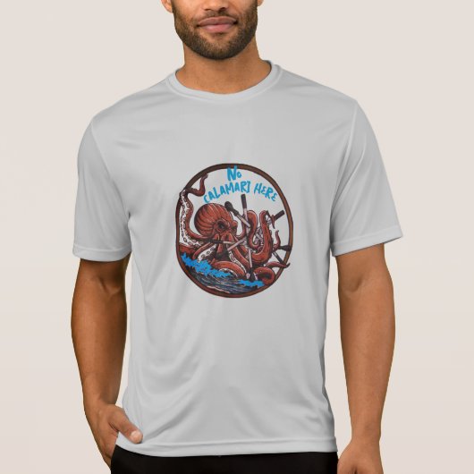 geen calamari hier t-shirt (Voorkant)