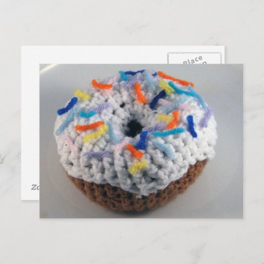 Geen Calorie Donut. Briefkaart (Voorkant / Achterkant)