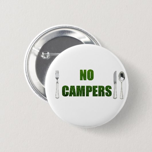Geen Campers Button (Voorkant /achterkant)