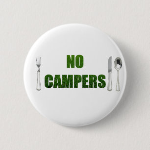 Geen Campers Button