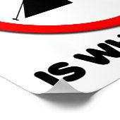 Geen Camping Grappig Poster (Hoek)