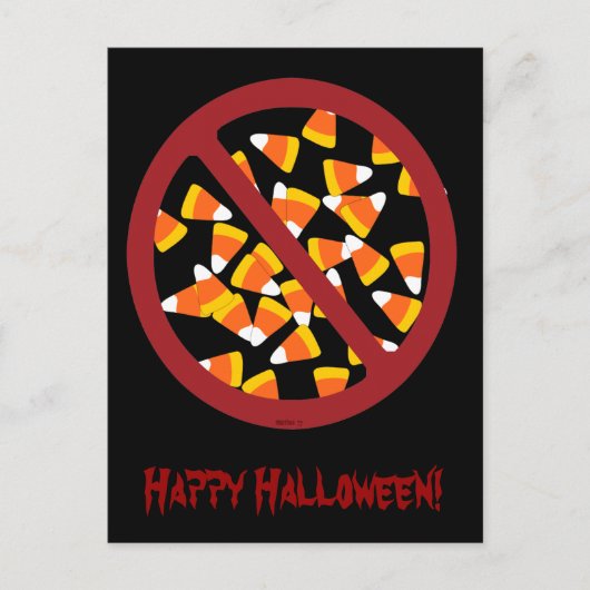 Geen Candy Corn Briefkaart (Voorkant)