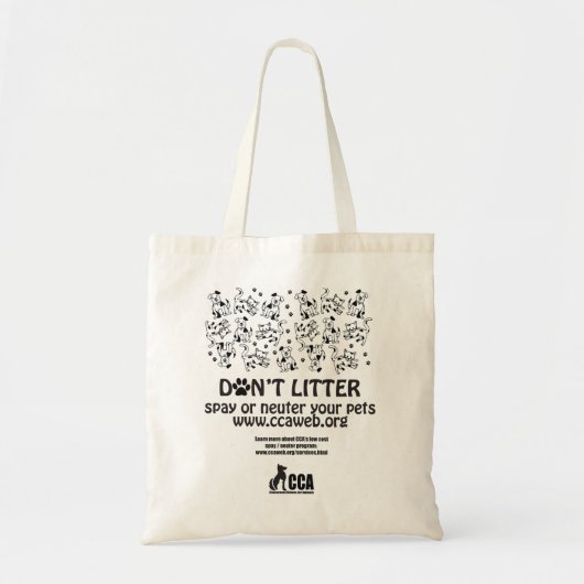Geen Canvas tas van Litter Canvas (Voorkant)