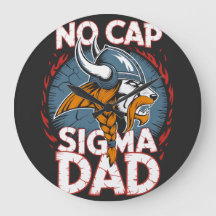 Geen Cap Sigma Vader Viking Grafische T-shirt voor