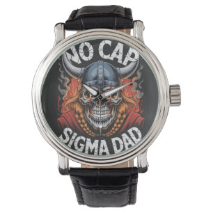 Geen Cap Sigma Vader Viking Schedel T-shirt voor v Horloge
