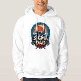 Geen Cap Sigma Vader Viking Stijl voor Vaderdag Hoodie