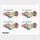 Geen Capes II Superheroine Pin-Up Sticker (Vel)
