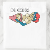 Geen Capes II Superheroine Pin-Up Sticker (Tas)