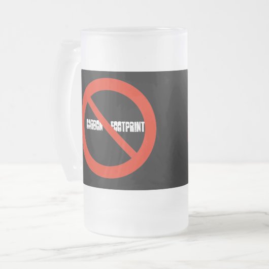 Geen Carbon FootPrint Mok (Voorkant links)